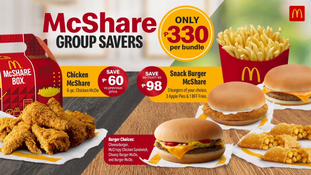 McDonald's Group Meals Prices in Philippines (Updated 2024)